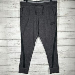 Nike Pants Womens Heather Grey Sportswear District 72 Cotton Knit Joggers L